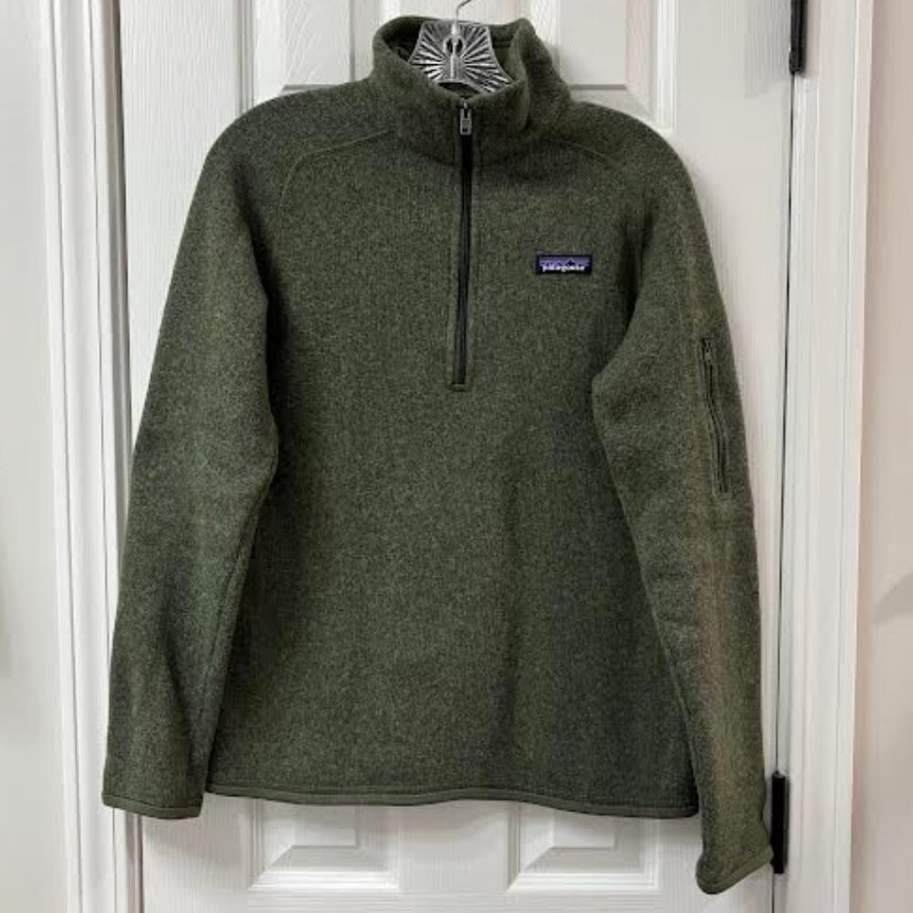 Patagonia Better Sweater 1/4 Zip Green Fleece Pullover